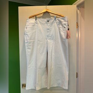 NYDJ White Wide Leg Jeans NWT Plus Size